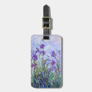 Claude Monet - Lilac Irises / Iris Mauves Bagagebricka