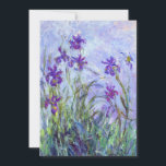 Claude Monet - Lilac Irises / Iris Mauves Inbjudningar<br><div class="desc">Lilac Irises/Iris Mauves - Claude Monet,  1914-1917</div>