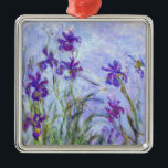 Claude Monet - Lilac Irises / Iris Mauves Julgransprydnad Metall<br><div class="desc">Lilac Irises / Iris Mauves - Claude Monet,  1914-1917</div>