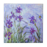 Claude Monet - Lilac Irises / Iris Mauves Kakelplatta<br><div class="desc">Lilac Irises/Iris Mauves - Claude Monet,  1914-1917</div>