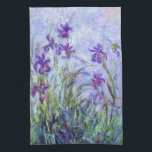 Claude Monet - Lilac Irises / Iris Mauves Kökshandduk<br><div class="desc">Lilac Irises/Iris Mauves - Claude Monet,  1914-1917</div>