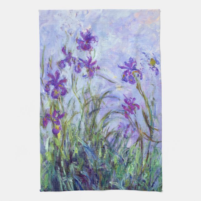 Claude Monet - Lilac Irises / Iris Mauves Kökshandduk (Vertikal)