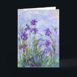 Claude Monet - Lilac Irises / Iris Mauves Kort<br><div class="desc">Lilac Irises / Iris Mauves - Claude Monet,  1914-1917</div>