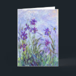 Claude Monet - Lilac Irises / Iris Mauves Kort<br><div class="desc">Lilac Irises / Iris Mauves - Claude Monet,  1914-1917</div>