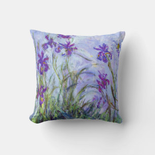 Claude Monet - Lilac Irises / Iris Mauves Kudde