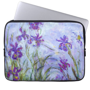 Claude Monet - Lilac Irises / Iris Mauves Laptop Fodral