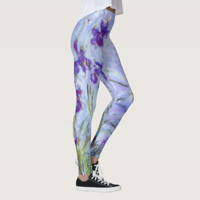 Claude Monet - Lilac Irises / Iris Mauves Leggings (Höger)