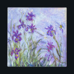 Claude Monet - Lilac Irises / Iris Mauves Magnet<br><div class="desc">Lilac Irises/Iris Mauves - Claude Monet,  1914-1917</div>