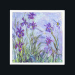 Claude Monet - Lilac Irises / Iris Mauves Pappersservett<br><div class="desc">Lilac Irises/Iris Mauves - Claude Monet,  1914-1917</div>