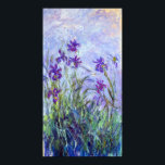 Claude Monet - Lilac Irises / Iris Mauves Poster<br><div class="desc">Lilac Irises/Iris Mauves - Claude Monet,  1914-1917</div>