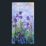 Claude Monet - Lilac Irises / Iris Mauves Poster<br><div class="desc">Lilac Irises/Iris Mauves - Claude Monet,  1914-1917</div>