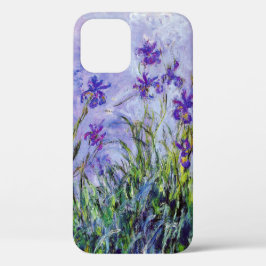 Claude Monet Lilac Irises Vintage Blommigt Blue