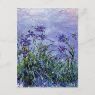 Claude Monet Lilac Irises Vykort