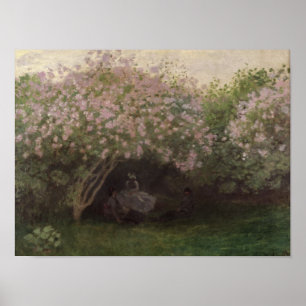 Claude Monet Lilacs, Grått Weather, 1872 Poster
