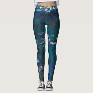 Claude Monet - Lilierna i Vatten - Gröntens efter Leggings