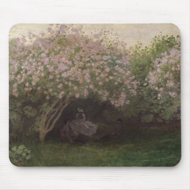 Claude Monet | lilor, grå färgväder, 1872 Musmatta (Framsidan)