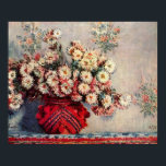 Claude Monet - Livet med Chrysanthemums Poster<br><div class="desc">Livet med Chrysanthemums av Claude Monet. Underbar målning med titeln Fortet Life med Chrysanthemums,  gjord av Claude Monet.</div>