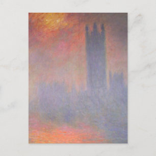 Claude Monet London Houses of Parliament UK Vykort
