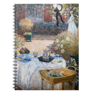 Claude Monet - Lunchen, dekorativ panel Anteckningsbok
