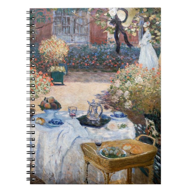 Claude Monet - Lunchen, dekorativ panel Anteckningsbok (Framsidan)