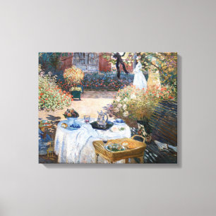 Claude Monet - Lunchen, dekorativ panel Canvastryck