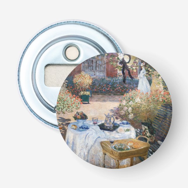 Claude Monet - Lunchen, dekorativ panel Flasköppnare (Framsidan)