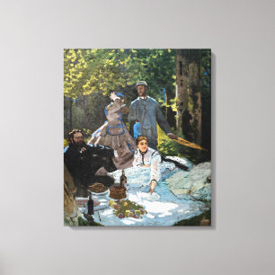 Claude Monet - Lunchen på gräset, höger panel Canvastryck