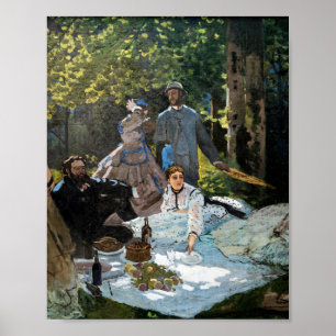 Claude Monet - Lunchen på gräset, höger panel Poster