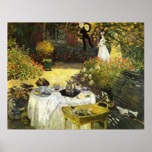 Claude Monet: Lunchen Poster