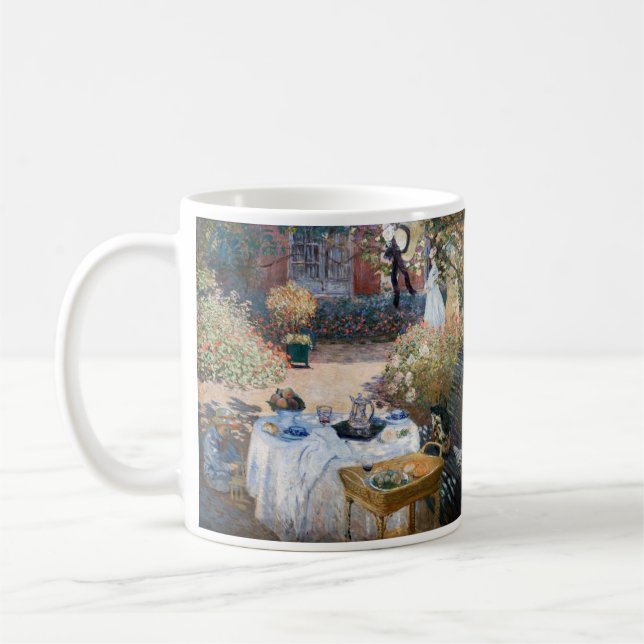 Claude Monet - Luncheon, dekorativ panel Kaffemugg (Vänster)