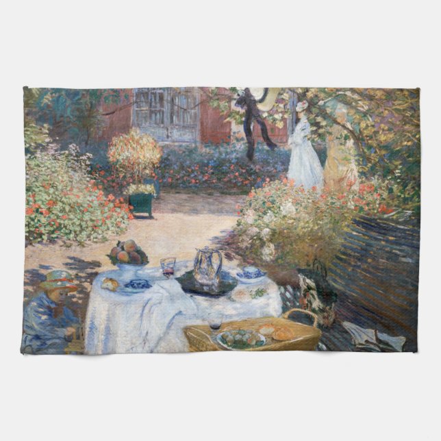 Claude Monet - Luncheon, dekorativ panel Kökshandduk (Horisontell)