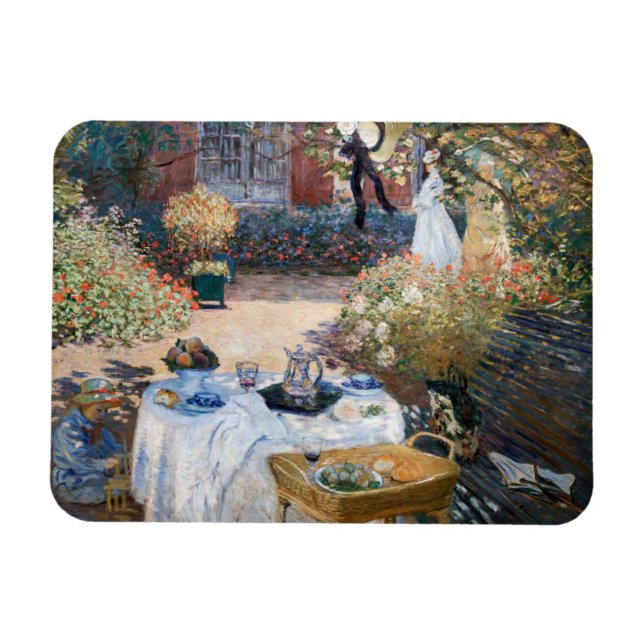 Claude Monet - Luncheon, dekorativ panel Magnet (Horisontell)