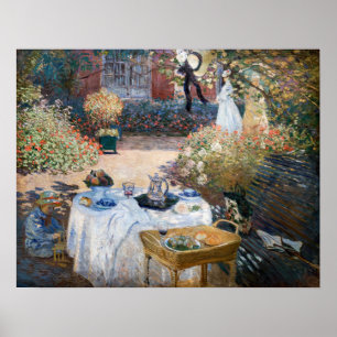 Claude Monet - Luncheon, dekorativ panel Poster