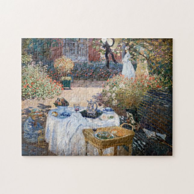 Claude Monet - Luncheon, dekorativ panel Pussel (Horisontell)