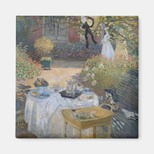 Claude Monet Luncheon: Monets trädgårdsargente Magnet