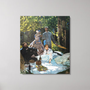 Claude Monet - Luncheon on on Grass, Höger Panel Canvastryck