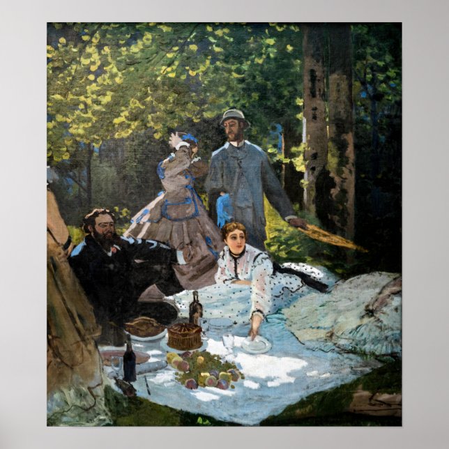 Claude Monet - Luncheon on on Grass, Höger Panel Poster (Framsidan)