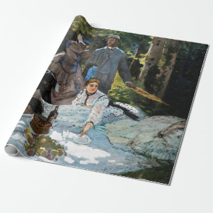 Claude Monet - Luncheon on on Grass, Höger Panel Presentpapper