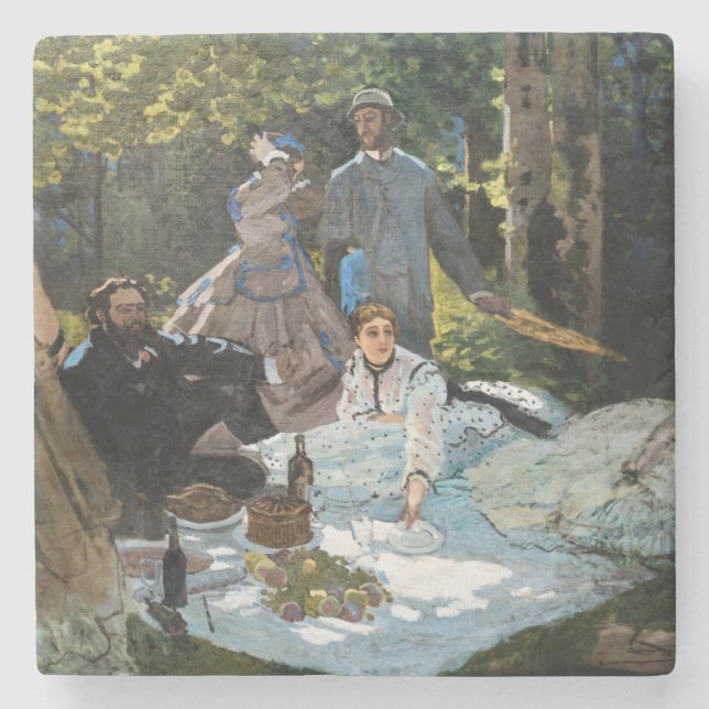 Claude Monet - Luncheon on on Grass, Höger Panel Stenunderlägg (Framsidan)