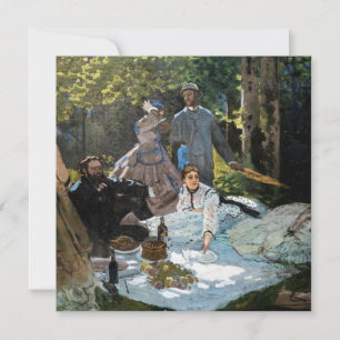 Claude Monet - Luncheon on on Grass, Höger Panel Tack Kort