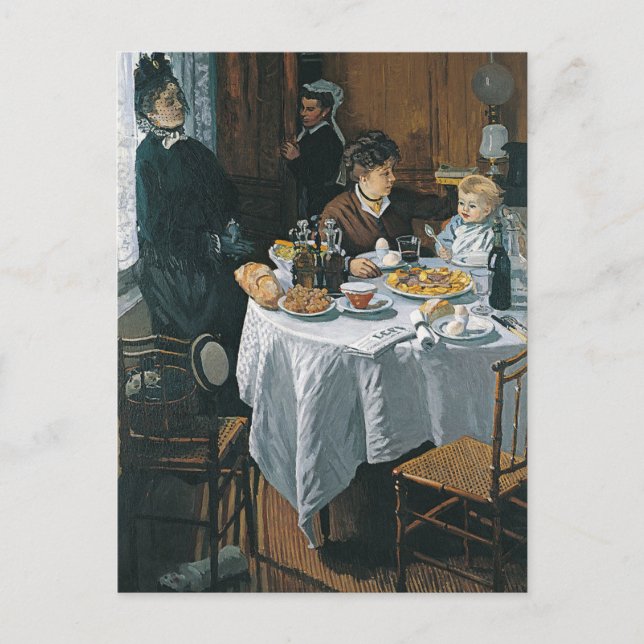 Claude Monet - Luncheon Painting Vykort (Framsida)