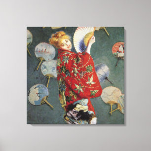 Claude Monet-Madame Monet Wearing A Kimono Canvastryck