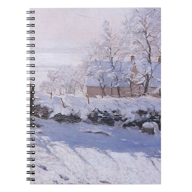 Claude Monet-Magpie Anteckningsbok Med Spiral (Framsidan)