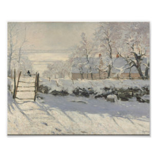 Claude Monet - Magpie Fototryck