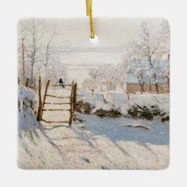 Claude Monet - Magpie Julgransprydnad Keramik