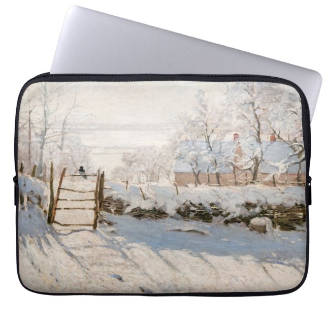 Claude Monet - Magpie Laptop Fodral (Framsidan)