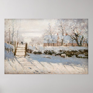 Claude Monet - Magpie Poster
