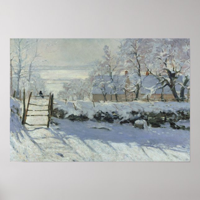 Claude Monet - Magpie Poster (Framsidan)