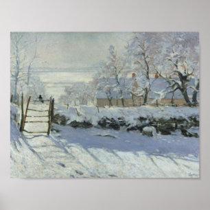 Claude Monet - Magpie Poster