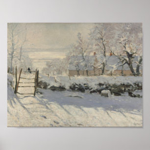 Claude Monet - Magpie Poster